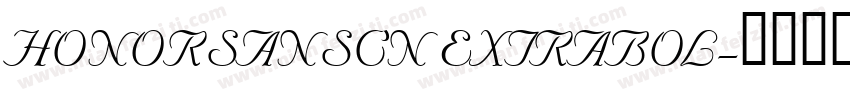HONORSANSCN EXTRABOL字体转换